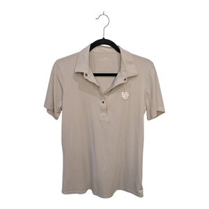 Women's Grey Polo Shirt with University Of Utah Logo